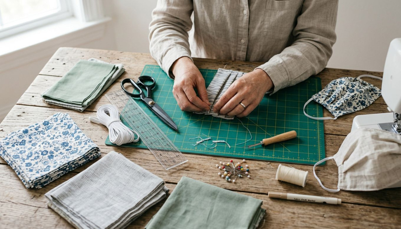 Fabrication maison de masques en tissu : guide étape par étape