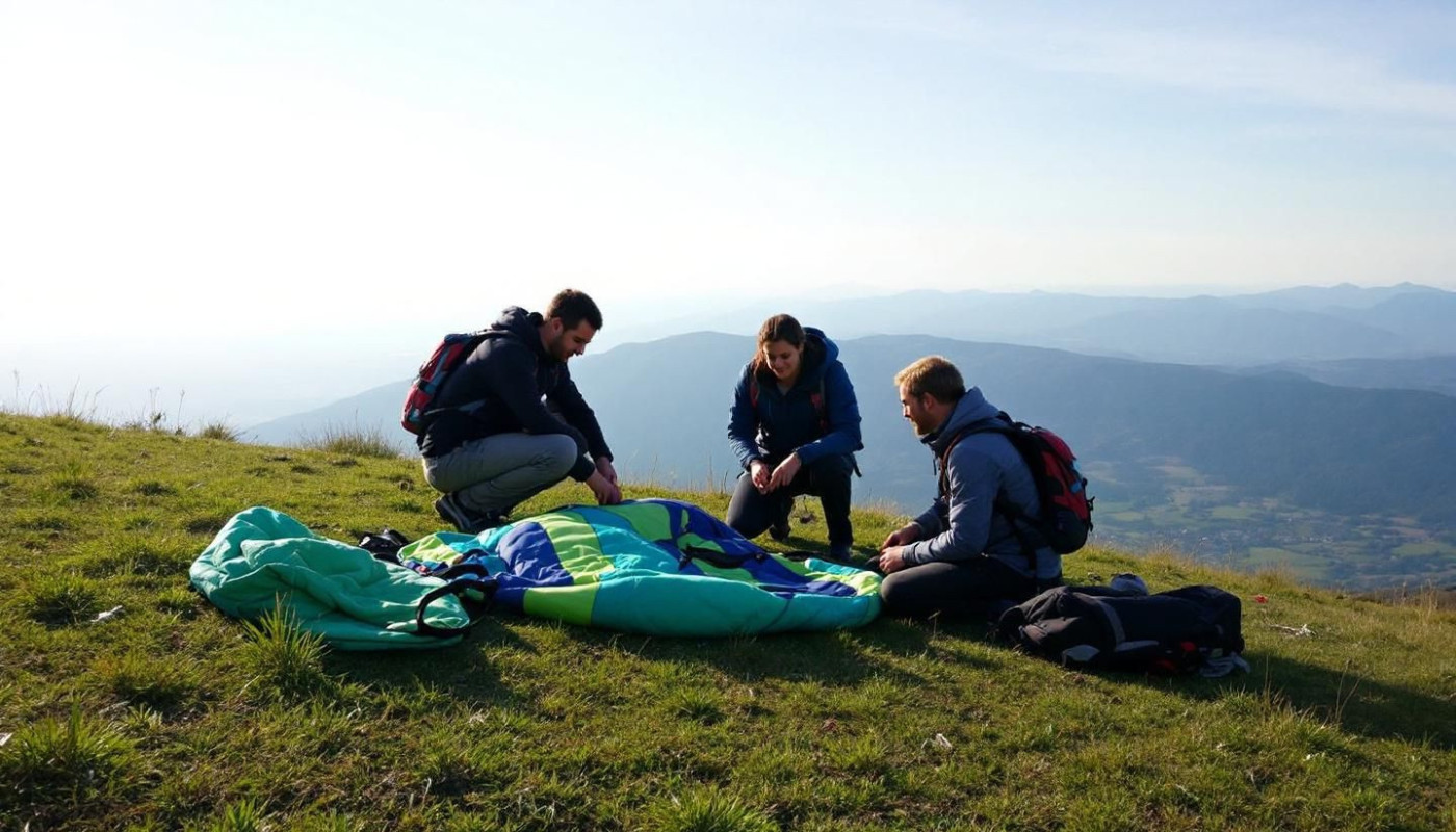Guide de l'équipement nécessaire pour le parapente familial